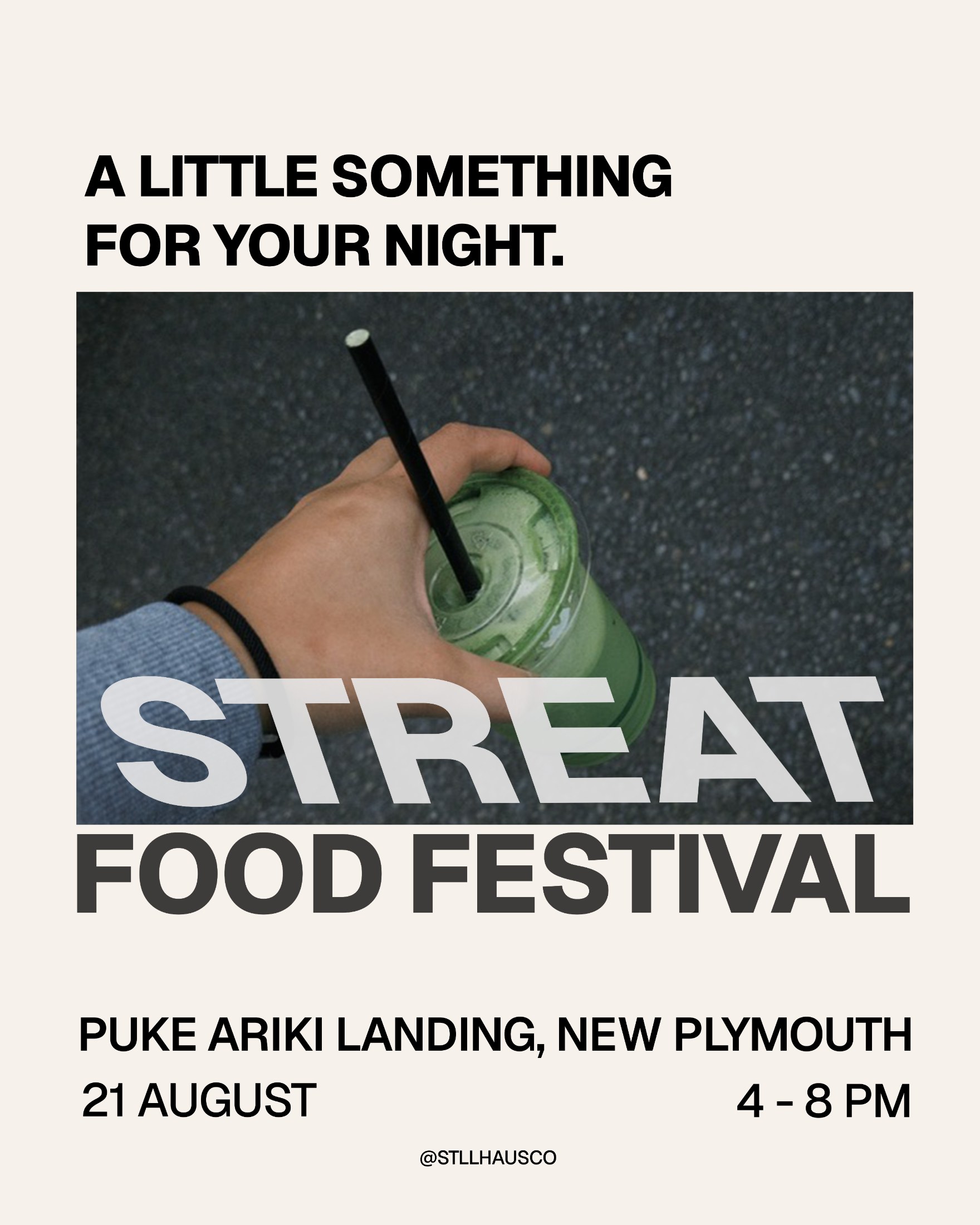 STREAT FOOD FESTIVAL — STLL HAUS market poster